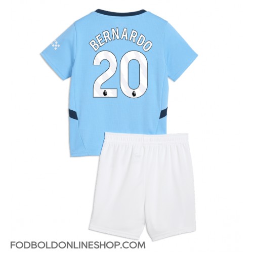 Manchester City Bernardo Silva #20 Hjemme Trøje Børn 2024-25 Kortærmet (+ Korte bukser)